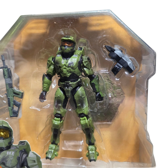 Halo Infinite Master Chief Series 3 Figure w/ Commando Rifle Grappleshot Sealed - Picture 2 of 5